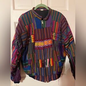 Colorful Patchwork Woven Jacket